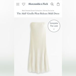 A&F Giselle Pleat Release Midi Dress